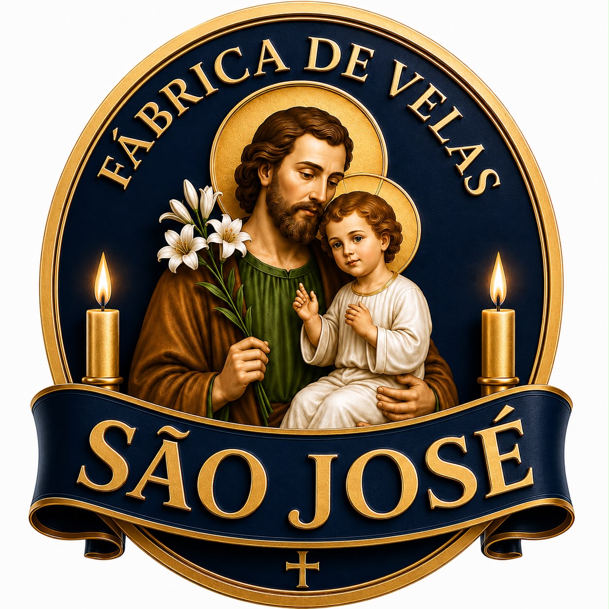 Logotipo Fábrica de Velas São José